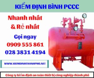 hình ảnh kiểm định bình PCCC