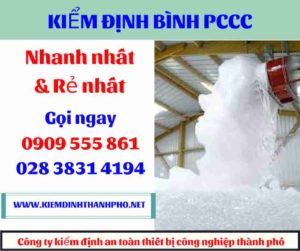 hình ảnh kiểm định bình PCCC