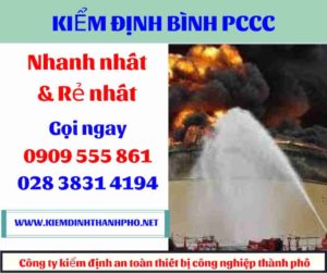 hình ảnh kiểm định bình PCCC