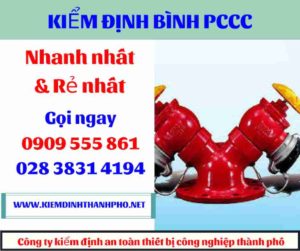 hình ảnh kiểm định bình PCCC