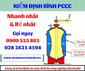 hình ảnh kiểm định bình PCCC