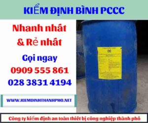 hình ảnh kiểm định bình PCCC