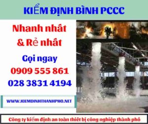 hình ảnh kiểm định bình PCCC