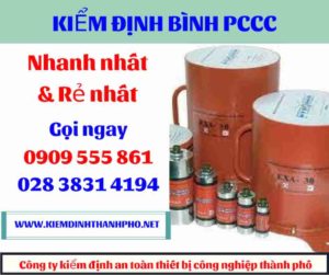 hình ảnh kiểm định bình PCCC