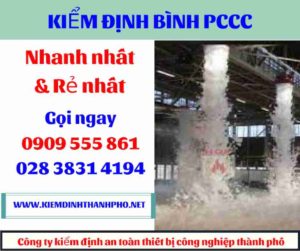 hình ảnh kiểm định bình PCCC