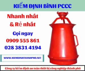 hình ảnh kiểm định bình PCCC