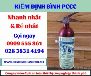 hình ảnh kiểm định bình PCCC