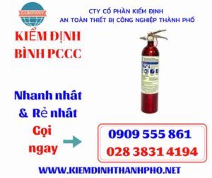 hình ảnh kiểm định bình PCCC