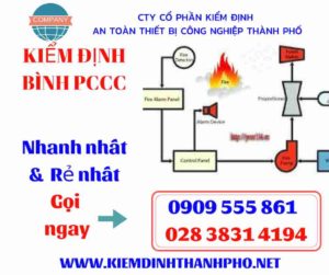 hình ảnh kiểm định bình PCCC