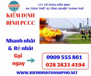 hình ảnh kiểm định bình PCCC