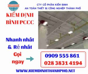 hình ảnh kiểm định bình PCCC