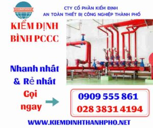 hình ảnh kiểm định bình PCCC