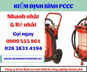 hình ảnh kiểm định bình PCCC