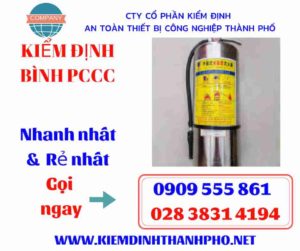 hình ảnh kiểm định bình PCCC