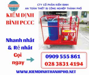 hình ảnh kiểm định bình PCCC