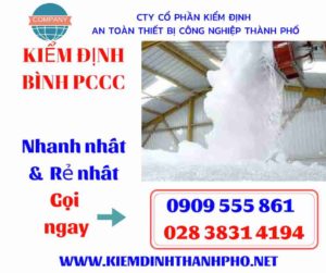 hình ảnh kiểm định bình PCCC