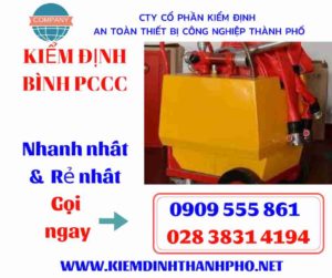 hình ảnh kiểm định bình PCCC