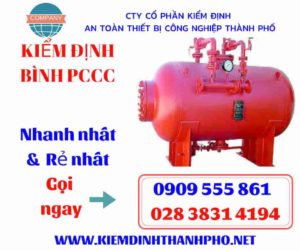 hình ảnh kiểm định bình PCCC