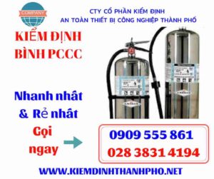 hình ảnh kiểm định bình PCCC