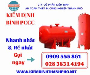 hình ảnh kiểm định bình PCCC