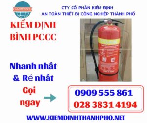 hình ảnh kiểm định bình PCCC