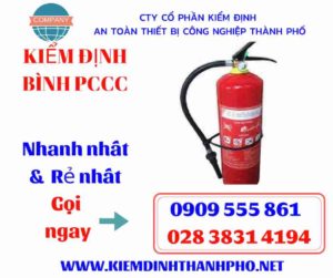 hình ảnh kiểm định bình PCCC