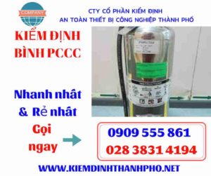 hình ảnh kiểm định bình PCCC