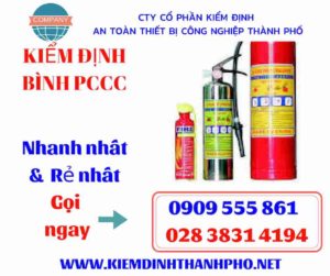 hình ảnh kiểm định bình PCCC