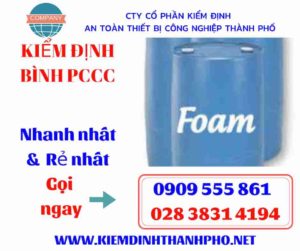 hình ảnh kiểm định bình PCCC