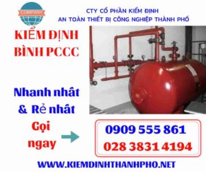 hình ảnh kiểm định bình PCCC