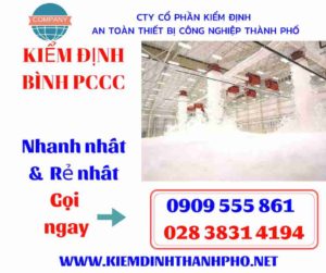 hình ảnh kiểm định bình PCCC