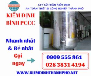 hình ảnh kiểm định bình PCCC