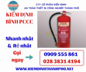 hình ảnh kiểm định bình PCCC