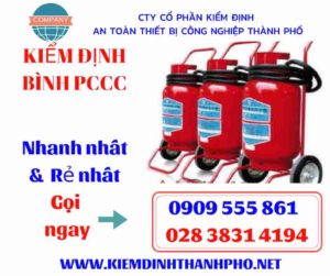 hình ảnh kiểm định bình PCCC