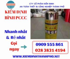 hình ảnh kiểm định bình PCCC