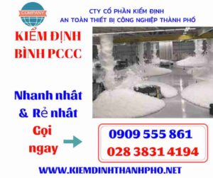 hình ảnh kiểm định bình PCCC