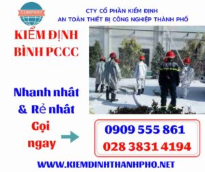 hình ảnh kiểm định bình PCCC