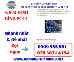 hình ảnh kiểm định bình PCCC