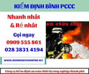 hình ảnh kiểm định bình PCCC