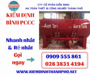 hình ảnh kiểm định bình PCCC