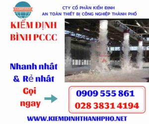 hình ảnh kiểm định bình PCCC