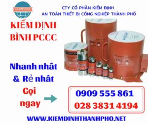 hình ảnh kiểm định bình PCCC