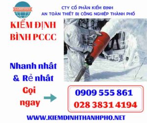 hình ảnh kiểm định bình PCCC