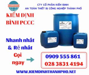 hình ảnh kiểm định bình PCCC