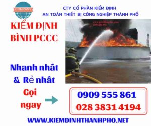 hình ảnh kiểm định bình PCCC