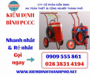 hình ảnh kiểm định bình PCCC