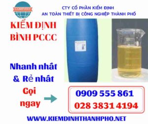 hình ảnh kiểm định bình PCCC