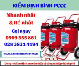 hình ảnh kiểm định bình PCCC