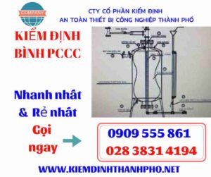 hình ảnh kiểm định bình PCCC