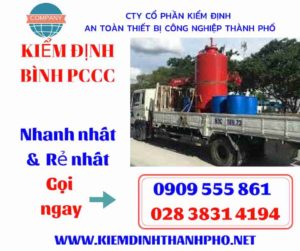 hình ảnh kiểm định bình PCCC